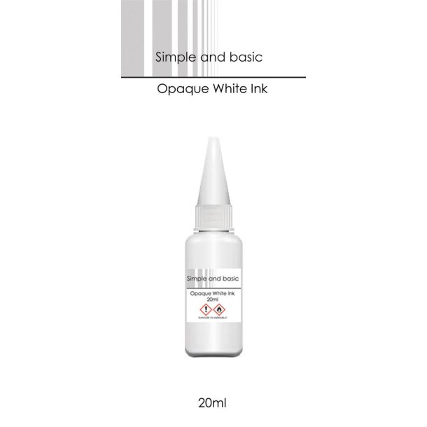 Simple and Basic Opaque White ink SBI001 20ml 