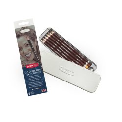 Coloursoft Portrait Pencils 6 stk i metal�ske 
