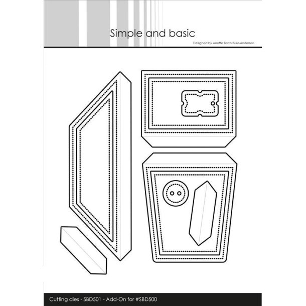 Die Envelope parts for #SBD500" SBD501 Simple and basic