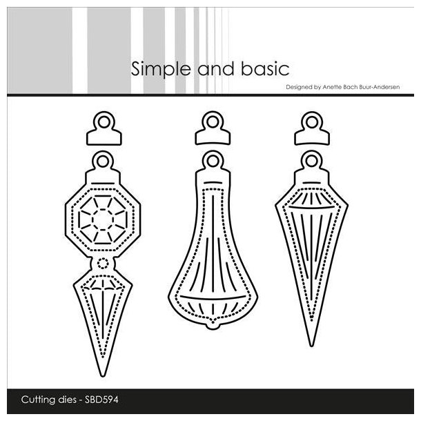 Die Christmas Ornaments SBD594 Simple and Basic 