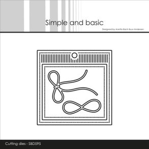Die Square gift tag SBD595 Simple and basic 