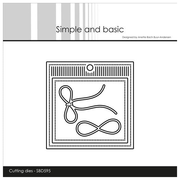 Die Square gift tag SBD595 Simple and basic 