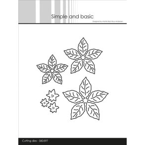 Die Poinsettia SBD597 Simple and basic