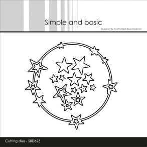 Die Ring with stars SBD623 Simple and Basic