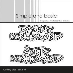 Die Dagens konfirmand/�rets konfirmand SBD630 Simple and basic