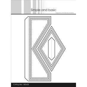 Die A6 Gatefold and pocket SBD638 Simple and basic