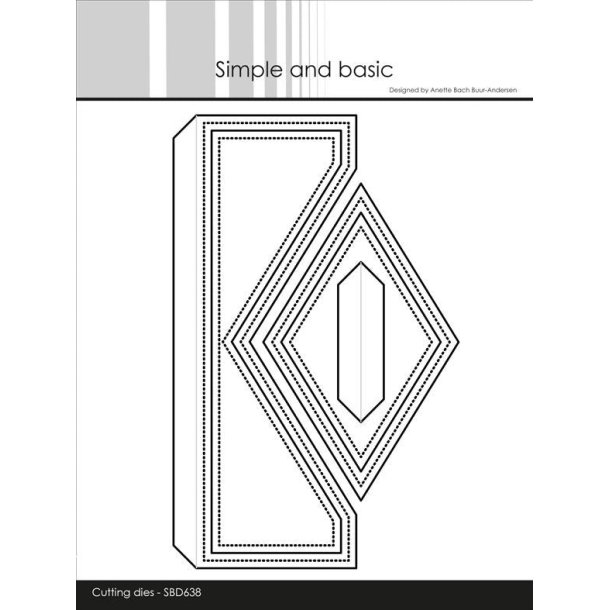 Die A6 Gatefold and pocket SBD638 Simple and basic