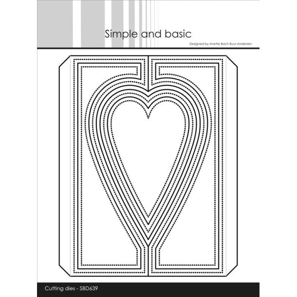 Die A6 Heartshaped Gatefold SBD639 Simple and basic