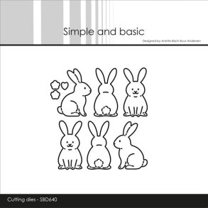 Die Easter bunnies SBD640 Simple and basic 