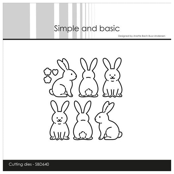 Die Easter bunnies SBD640 Simple and basic 