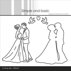Die Wedding couple SBD667 Simple and Basic 