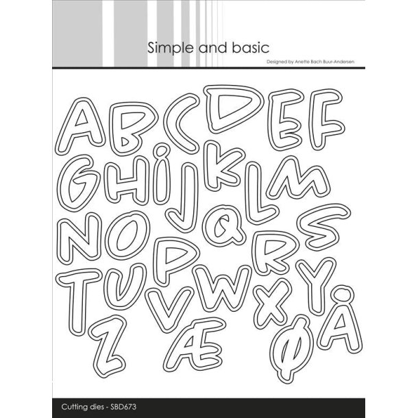 Die Alphabet - Large SBD673 Simple and Basic 