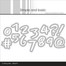 Die Numbers - Large SBD674 Simple and Basic 