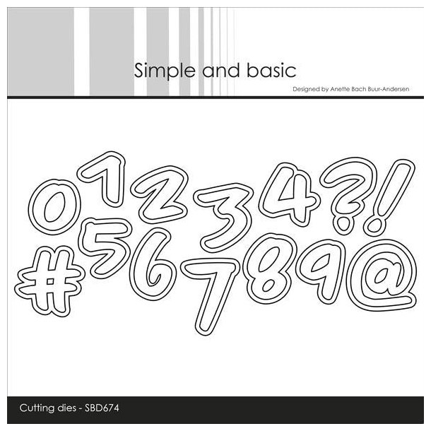 Die Numbers - Large SBD674 Simple and Basic 