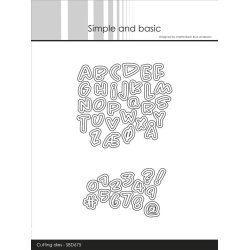 Die Alphabet and numbers - mini SBD675 Simple and Basic 