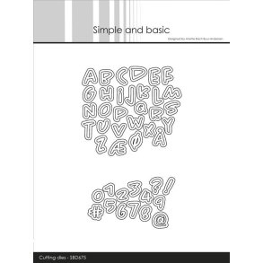Die Alphabet and numbers - mini SBD675 Simple and Basic 