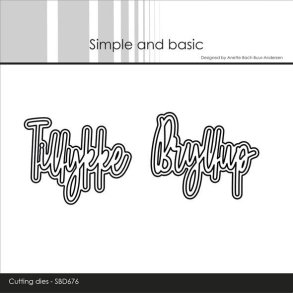 Die Tillykke/Bryllup SBD676 Simple and Basic 