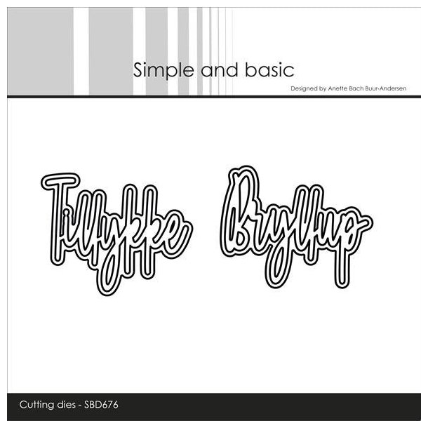 Die Tillykke/Bryllup SBD676 Simple and Basic 