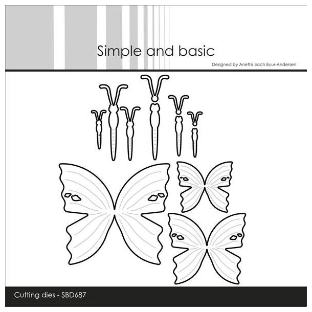 Die Butterflies SBD687 Simple and basic 