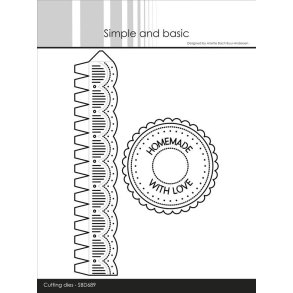 Die Border and top for jar SBD689 Simple and basic 