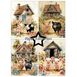 Papirblok Happy Pigs A6 PFA606