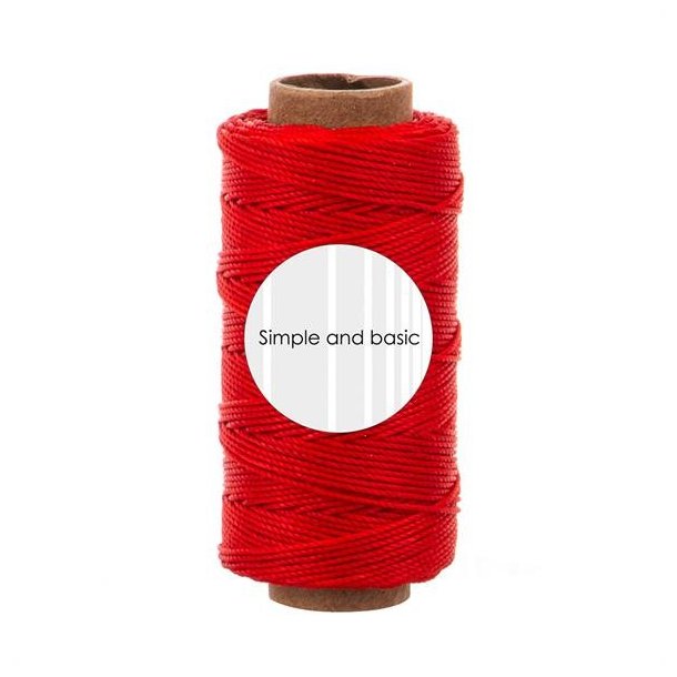 Polvester Thread Bright red SBA708 0,5mmx50m 