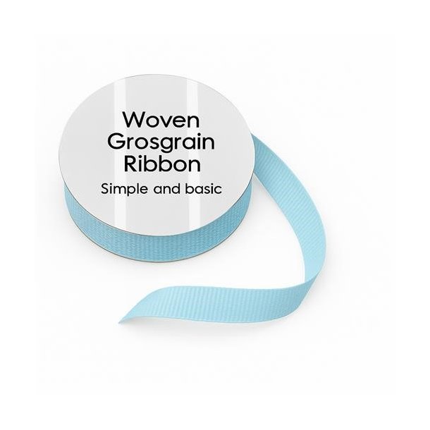 Simple and basic Grosgrain Ribbon "Light Blue" SBA454 8mmx10m 