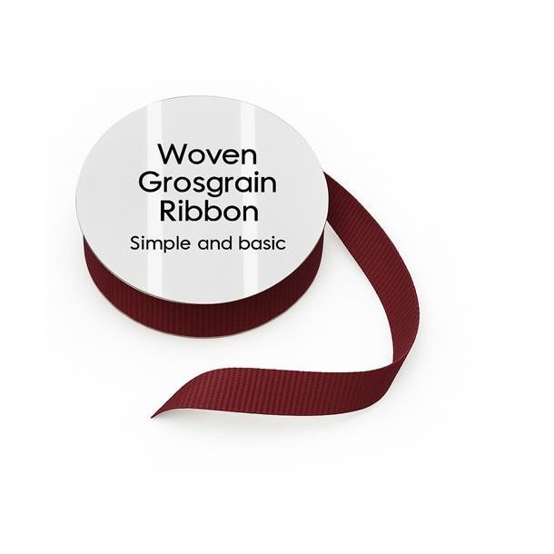 Simple and basic Grosgrain Ribbon "Dark Red" SBA455 8mmx10m 