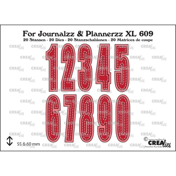 Dies For Journalzz &amp; Plannerzz Numbers XL with Shadow No. 03