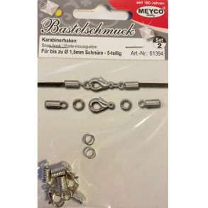 Karabins�t 2 s�t �: 1,5mm s�lvfarvet