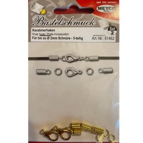 Karabins�t 2 s�t �: 2mm guldfarvet