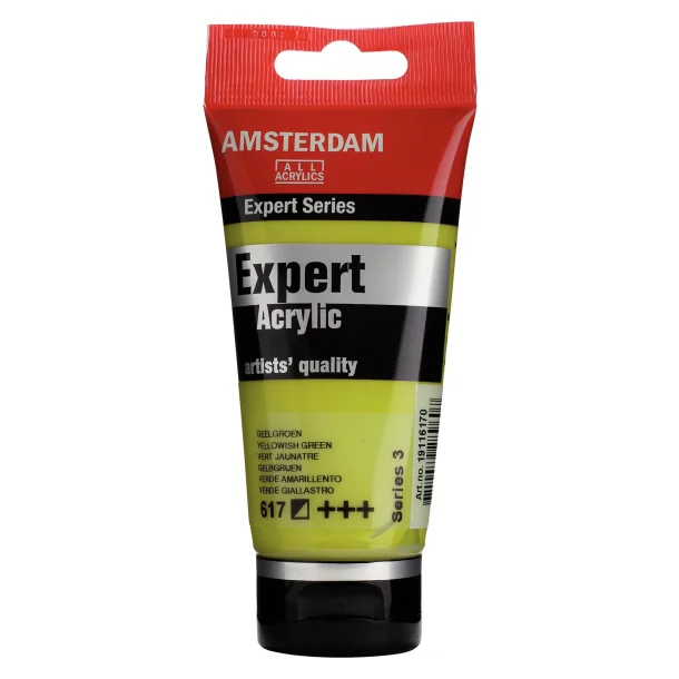 AMSTERDAM Expert Series acrylic tube 75 ml Yellowish Green 617