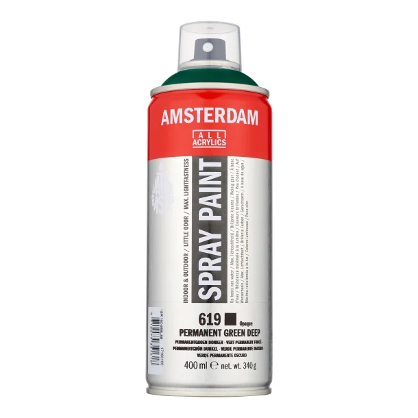 AMSTERDAM Spray paint 400 ml Permanent Green Deep 619