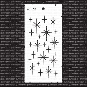 Gummiapan Stencil nr. 62  10x21cm