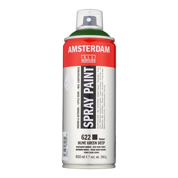 AMSTERDAM Spray paint 400 ml Olive Green Deep 622