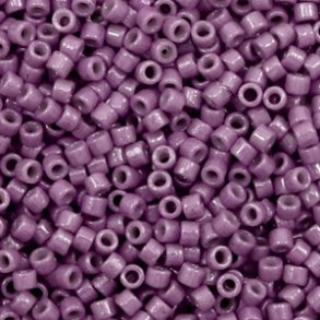 Miyuki glas perler 11/0 Duracoat Opaque Dyed Medium Purple 10gram ca. 2mm