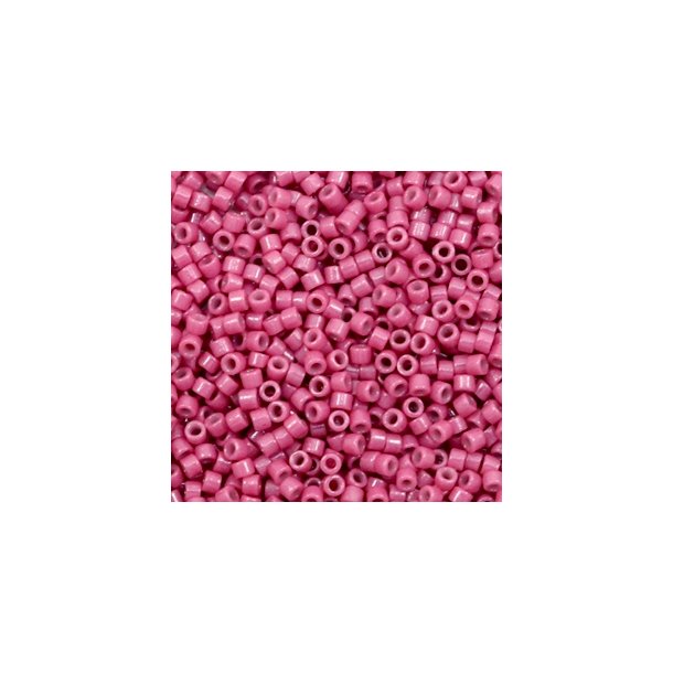 Miyuki glas perler 11/0 Duracoat Opaque Dyed Raspberry Red 10gram ca. 2mm