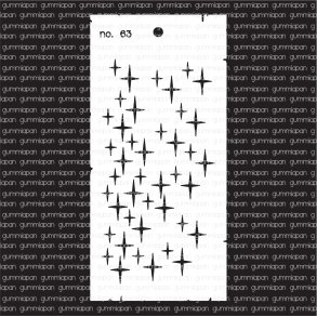 Gummiapan Stencil nr. 63  10x21cm