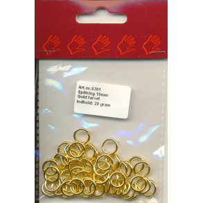 Split ring guld fv 10mm x 1,5mm 10gram