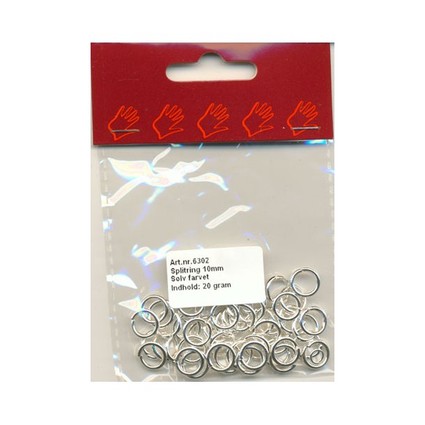 Split ring slv fv 10mm x 1,5mm 10gram