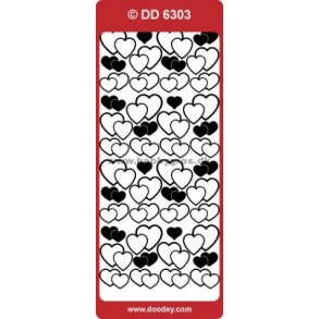 Stickers Hjerter Kobber S2