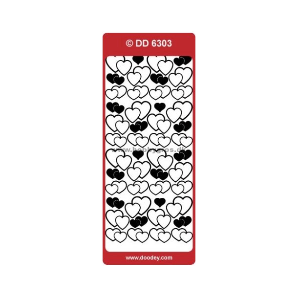 Stickers Hjerter Kobber S2