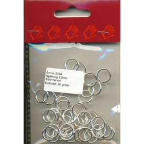 Split ring s�lv fv 12mm x 1,5mm 10gram