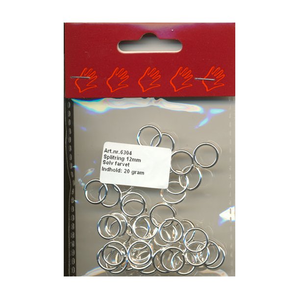 Split ring slv fv 12mm x 1,5mm 10gram