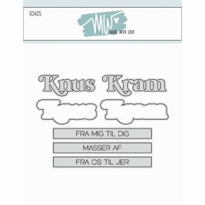 Die Knus og kram Made with love