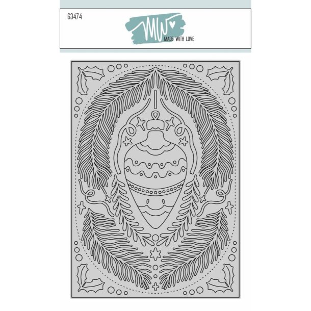 Die Christmas Card Made with love 