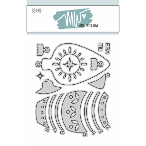 Die Christmas Card Made with love 