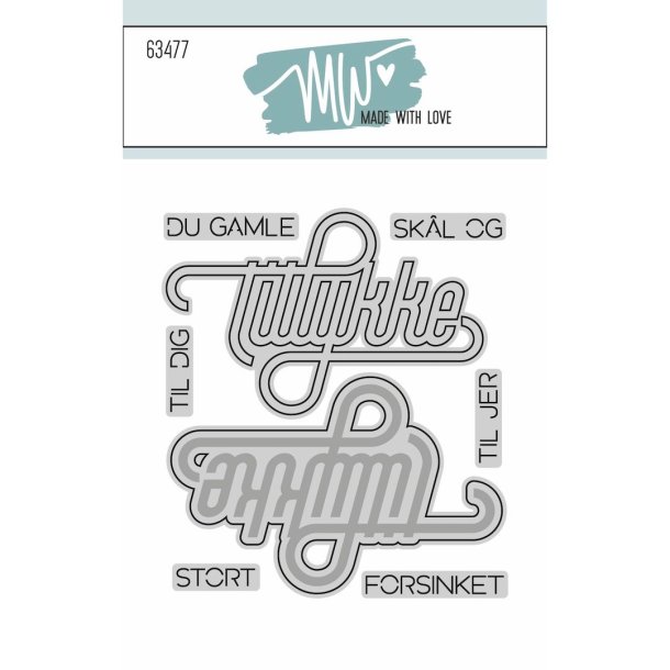 Die Tillykke Script Made with love 