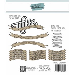 Die Tillykke Banners Made with Love FORUDBESTILLING P� LAGER D. 15/12 EFTERMIDDAG