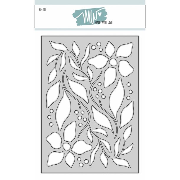 Die Flower Card Made with Love 